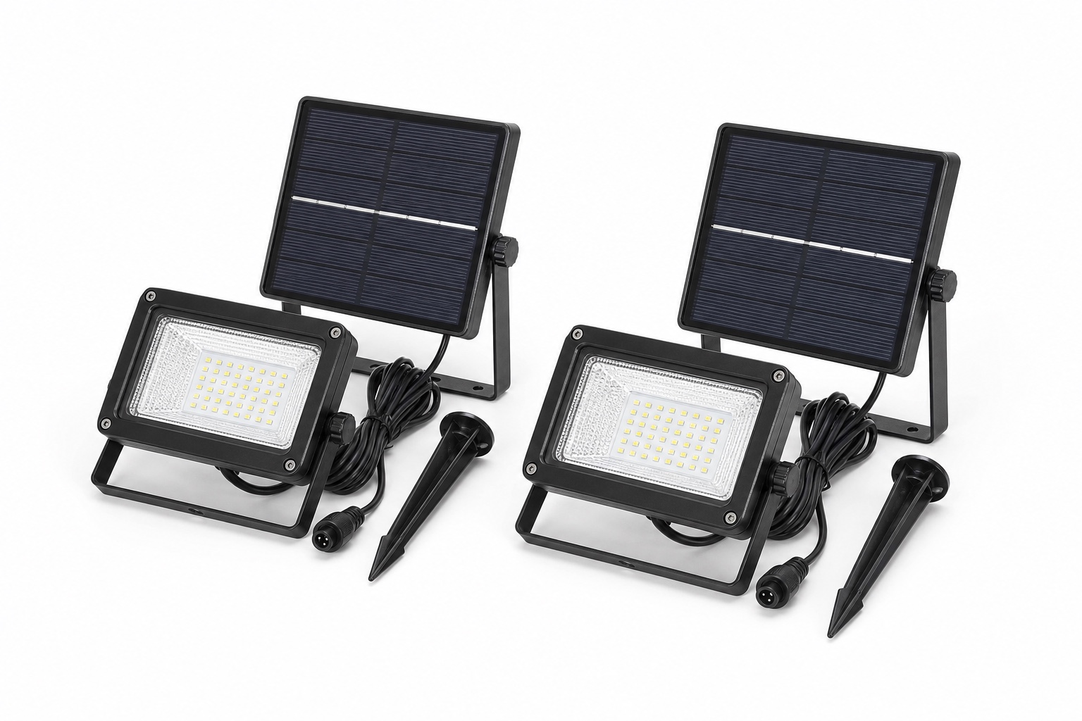 GardenSpike Solar Floodlight Set