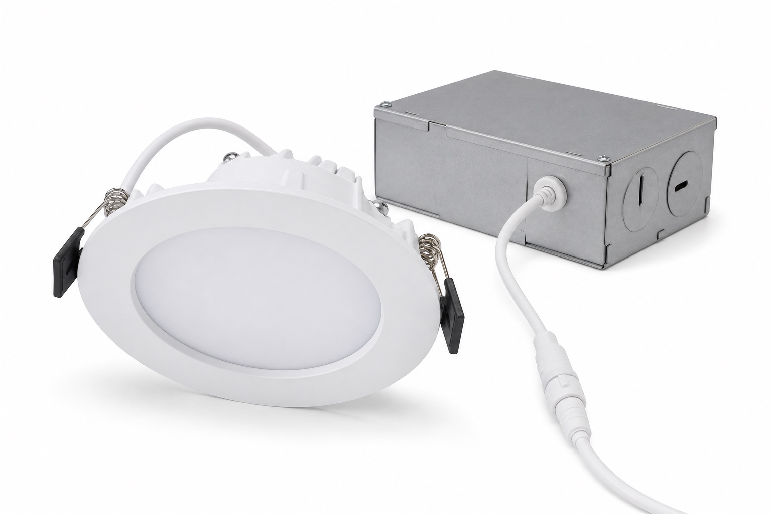Round White Driver LED Downlight
