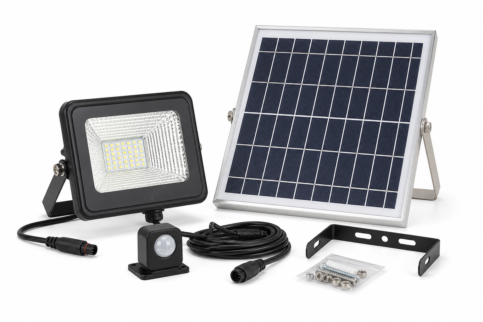 Single Flood Panel Solar Floodlight