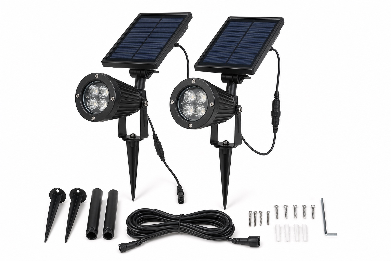 Spike Light Pair Solar Floodlight