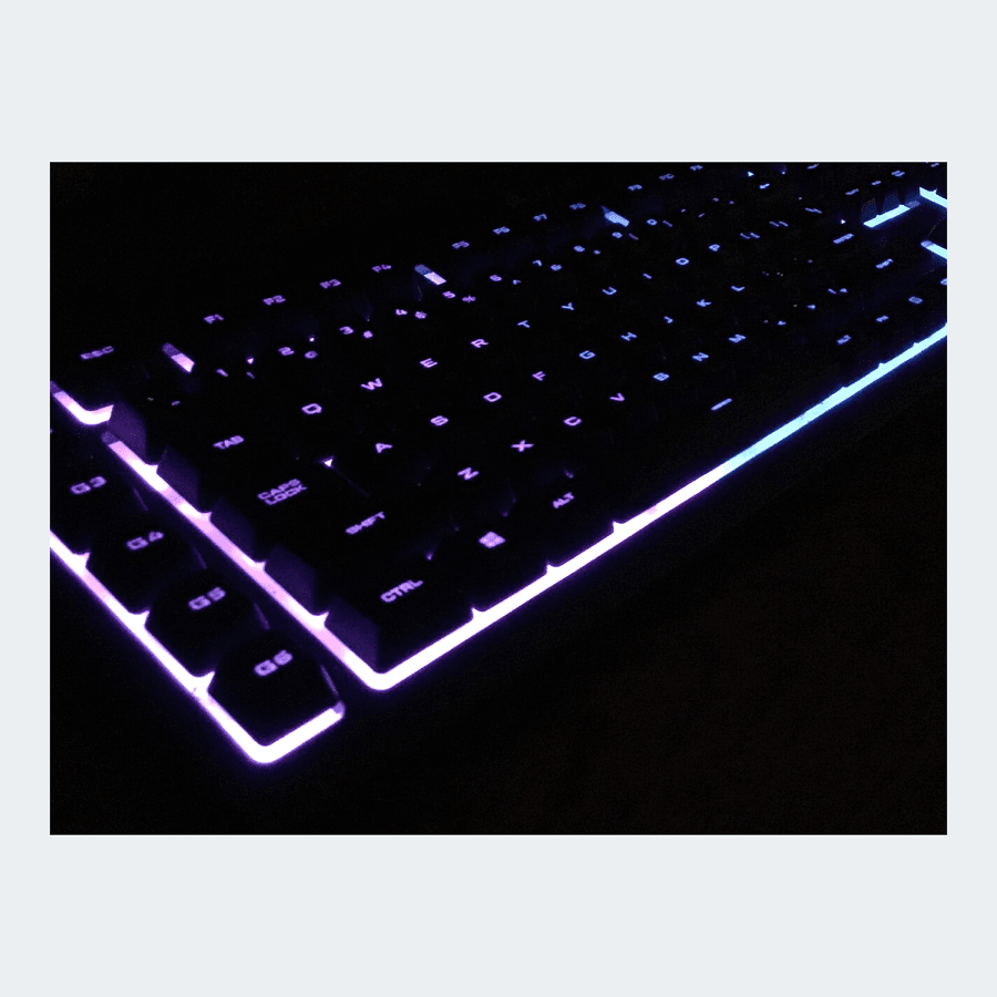 Full-size RGB mechanical keyboard with detachable cable