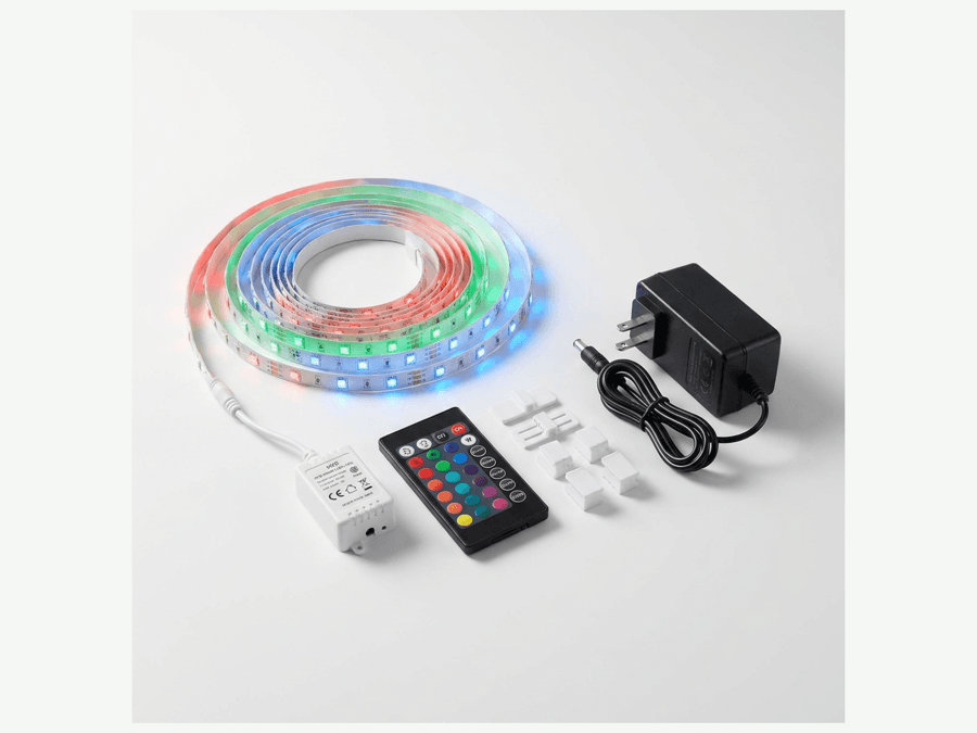 RGBIC LED strip kit with controller and remote